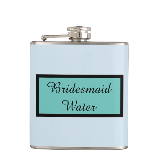 Brautjungfern-Wasser Flachmann (Vorderseite)