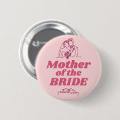 Brautjungfernenabschied Hochzeitsfeier Button (Vorne & Hinten)