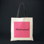 Brautjungferngeschenk-Tasche Tragetasche<br><div class="desc">Dieses ist eine süße Brautjungferngeschenk-Tasche.  Groß für Geschenke für die Damen im Brautparty!</div>