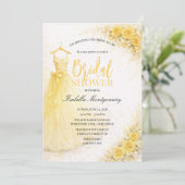 Brautjungfernkleid Brautparty Einladung (Stehend Vorderseite)