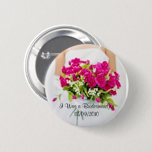 Brautjungfernknopf Button (Vorne & Hinten)