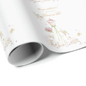 Brautjungfernparty-Brautkleid-Gratulation Geschenkpapier (Rolleneckpunkt)