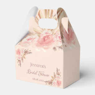 Brautjungfernparty-Rosé Pampasgras Blumen Danke Geschenkschachtel