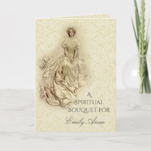 Brautjungfernparty-Spiritual-Bouquet-Gebete Dankeskarte
