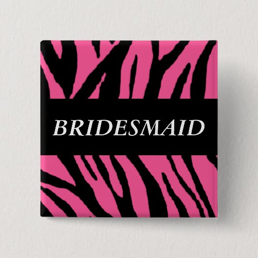 BrautjungferZebra Button (Vorderseite)