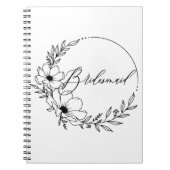 Brautjungfrau Notizblock (Vorderseite)