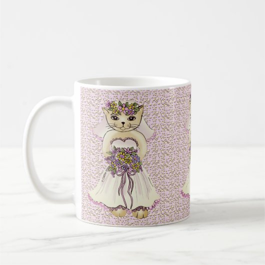 Brautkatze Tasse (Links)