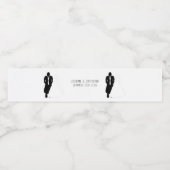 Brautkeller für Hochzeitwasser Wasserflaschenetikett (Einzelnes Label)