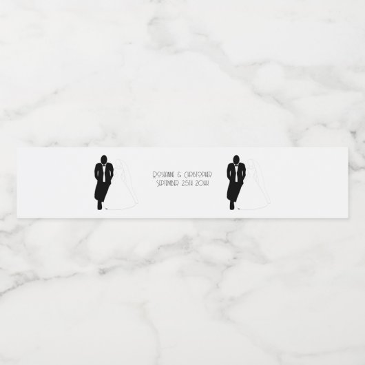 Brautkeller für Hochzeitwasser Wasserflaschenetikett (Einzelnes Label)