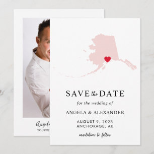 Brautkleid Alaska Hochzeitskarte Save The Date