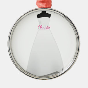 Brautkleid Braut Weihnachtsbaumschmuck Silbernes Ornament