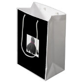 Brautkleid Bridesmaid Black Gift Bag Mittlere Geschenktüte (Vorderseite Schrägansicht)