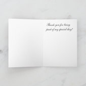 Brautkleid, Danke! Dankeskarte (Innenseite)