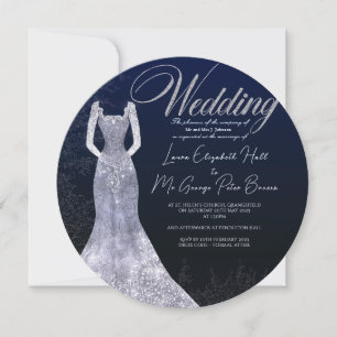 Brautkleid Hochzeitskleid Rundform Einladung