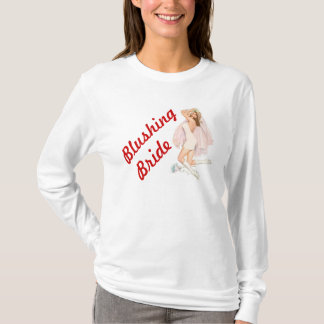 Brautkleid Hoodie mit Errötender Braut T-Shirt