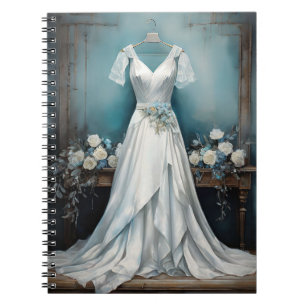 Brautkleid im Vintage Chic Stil Notizblock