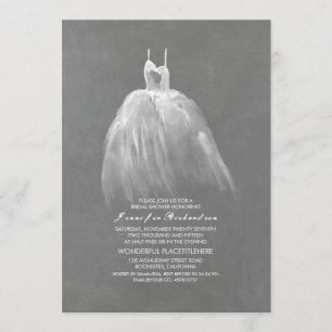Brautkleid-Junggesellinnen-Abschiedsparty Elegant  Einladung