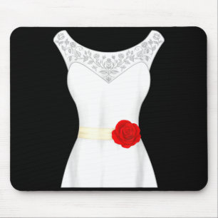 Brautkleid Junggesellinnenabschied Brautparty Gesc Mousepad