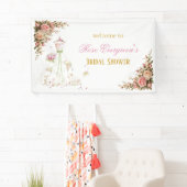 Brautkleid mit rosa Blumen nach Maß Banner (Insitu)