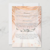 Brautkleid mit Rose für Hochzeiten Einladung (Vorderseite)