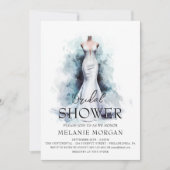 Brautkleid Modernes Brautparty Einladung (Vorderseite)