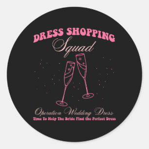 Brautkleid-Shopping-Operation Hochzeitskleid Runder Aufkleber