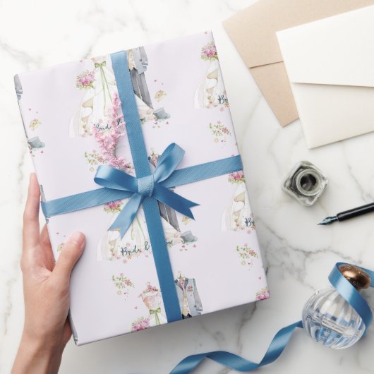 Brautkleid und Hochzeitskleid Geschenkpapier (Schenken)