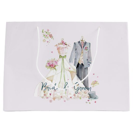 Brautkleid und Hochzeitskleid Große Geschenktüte (Vorderseite)