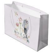 Brautkleid und Hochzeitskleid Große Geschenktüte (Rückseite Schrägansicht)