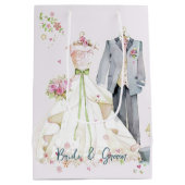 Brautkleid und Hochzeitskleid Mittlere Geschenktüte (Rückseite)