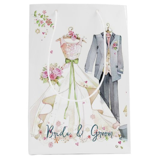 Brautkleid und Hochzeitskleid Mittlere Geschenktüte (Vorderseite)