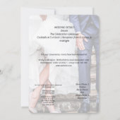 Brautkleid und Spaziergang zur Hochzeit Save The Date (Rückseite)