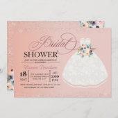 BrautkleiderBrautpartybrunch-Einladung Einladung (Vorne/Hinten)