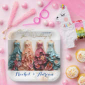 Brautkleidstil Pappteller (Party)