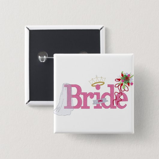 Brautknopf Button (Vorne & Hinten)