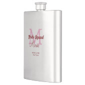 Brautkommando hinzufügen Name Monogramm Brautjungf Flachmann (Links)