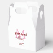 Brautkommando hinzufügen Name Monogramm Brautjungf Geschenkschachtel (Geöffnet)