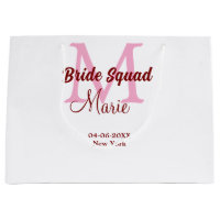 Brautkommando hinzufügen Name Monogramm Brautjungf