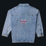 Brautkommando hinzufügen Name Monogramm Brautjungf Jeansjacke<br><div class="desc">schönes Design</div>