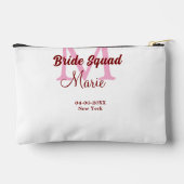 Brautkommando hinzufügen Name Monogramm Brautjungf Zubehörtasche (Rückseite)