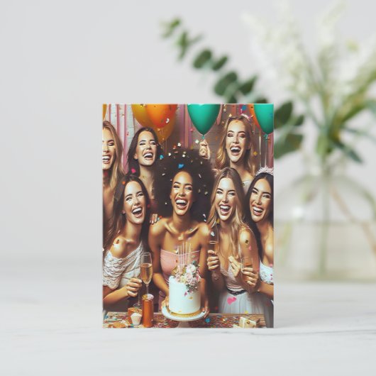 Brautkommando Postkarte (Stehend Vorderseite)