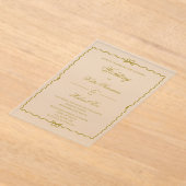 Brautkranz Hochzeit Acryleinladungen (Ablage )