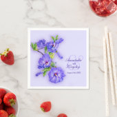 Brautkunst lila Hibiskus Serviette (Beispiel)