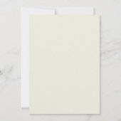 Brautladung Pfingstrose Olivgrün Gold Einladung (Rückseite)