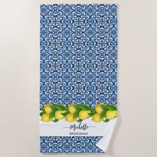 Brautmädchen Geschenke Brautparty Geschenk Custom Strandtuch (Vorderseite)