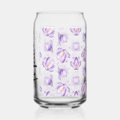 Brautmädchen Purple Blumen Dosenglas (Rückseite)