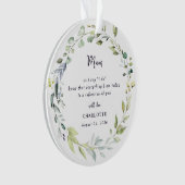 Brautmutter-Andenken-Schmuck Ornament (Vorderseite)