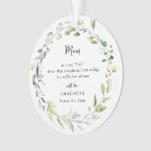 Brautmutter-Andenken-Schmuck Ornament (Vorderseite)