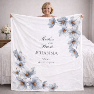 Brautmutter Anemone Blumen Hochzeitsgeschenk Fleecedecke