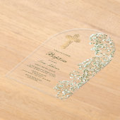 Brautmutter Atem Bogen Taufe Acryleinladungen (Ablage )